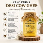 Kang Farms A2 Pure Desi Organic Ghee 200ml