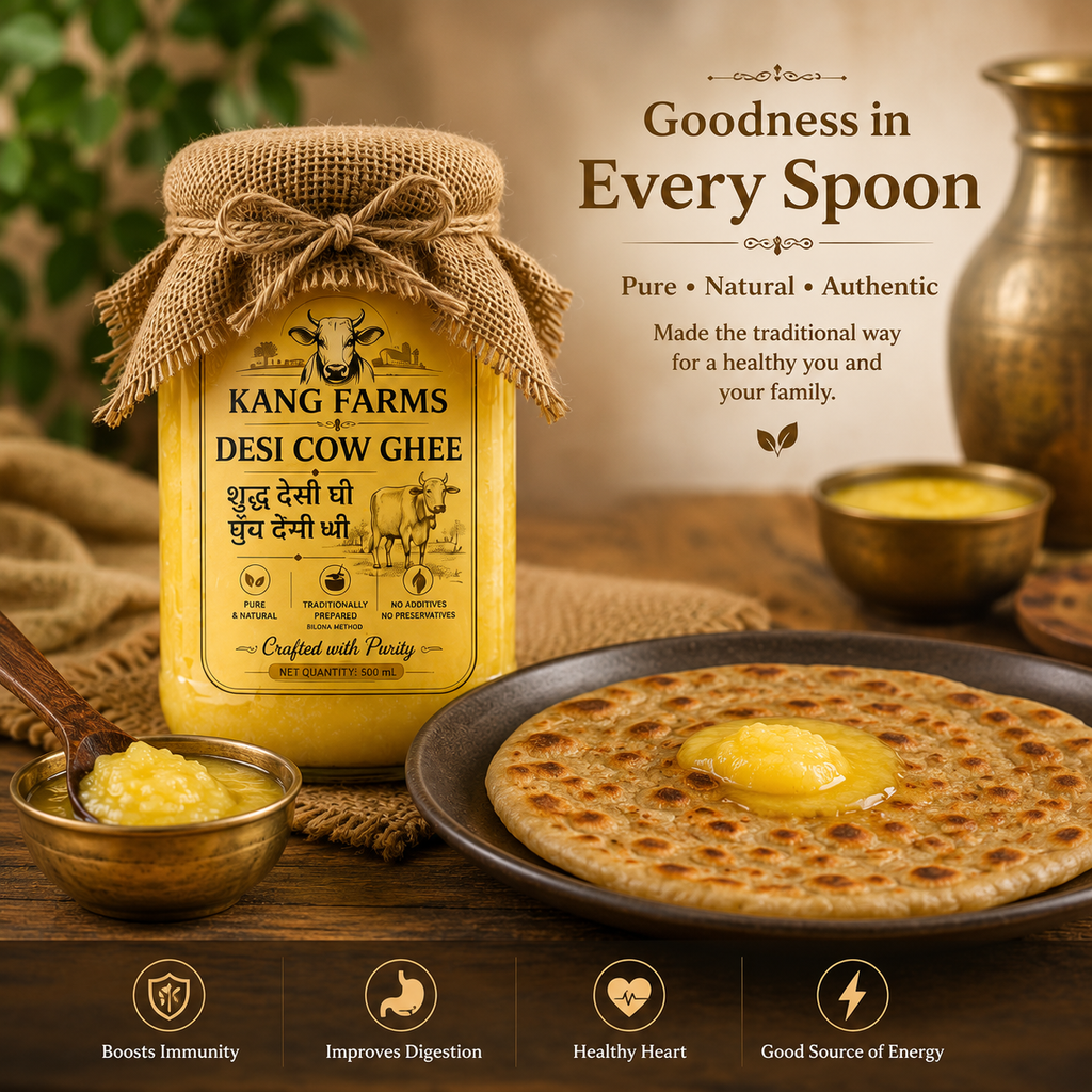 Kang Farms A2 Pure Desi Organic Ghee 200ml